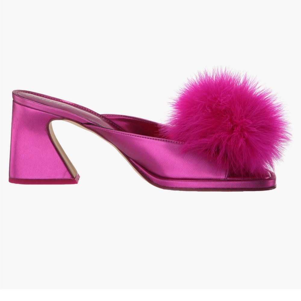 Circus NY by Sam Edelman Women's Hadie Heeled Sandal, Pink Punch Fluff, 10M